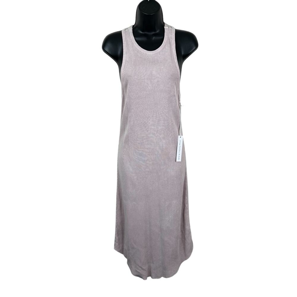 NEW Young Fabulous & Broke Midi Tank Dress Womens M Light Pink Casual Minimalist